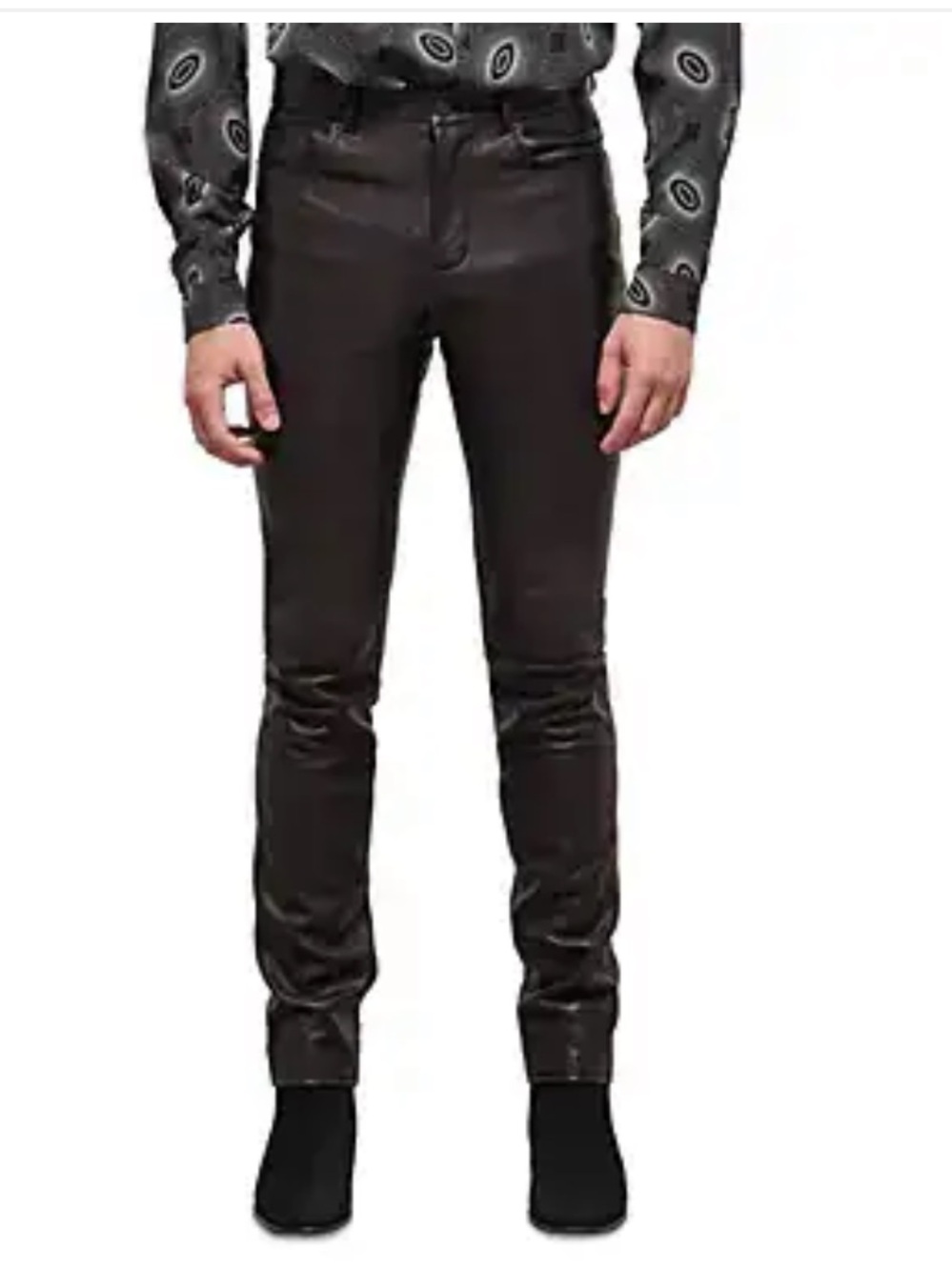 The Kooples Trend  Black Lambskin Leather Pants Sz L NWT R $695 Unisex